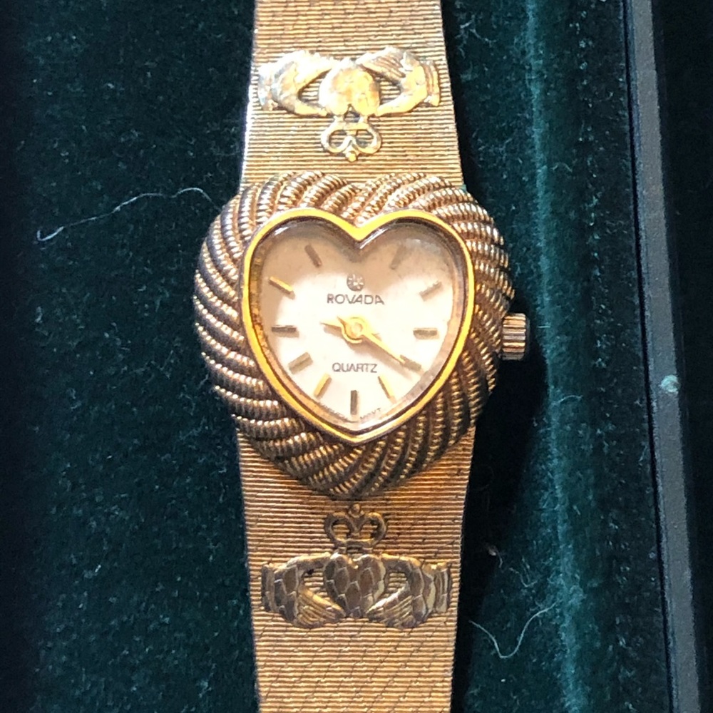 Vintage Gold Platted Irish Claddah Watch